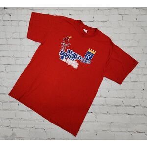 Vintage 1985 World Series T Shirt - St Louis Cardinals/Kansas City Royals -Sz XL